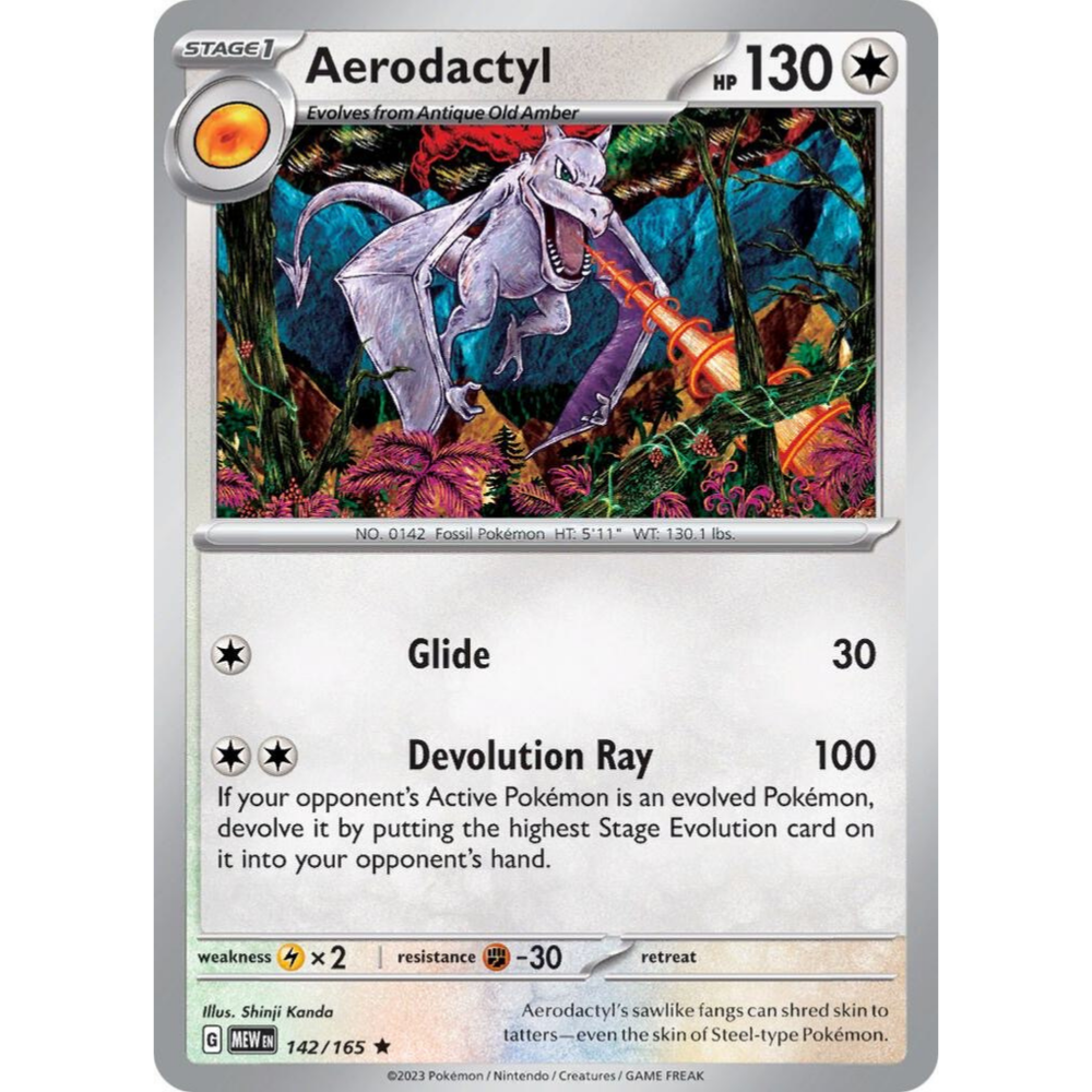 Aerodactyl MEW 142/165 Holo