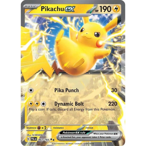 pokemon pikachu van gogh card Pikachu ex PAL 063/193