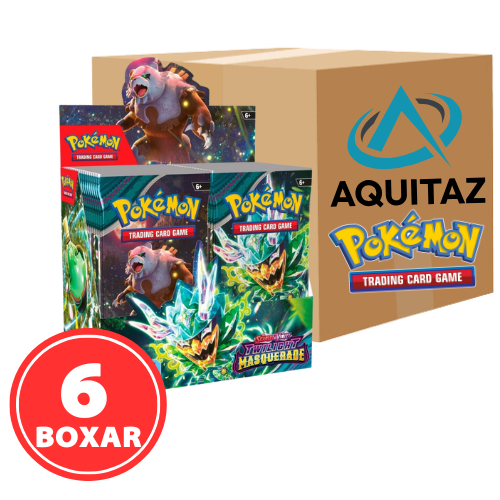 pokemon twilight masquerade booster box case Amazon.com: Pokemon Tcg Twilight Masquerade Booster Box Sv06 main image 0