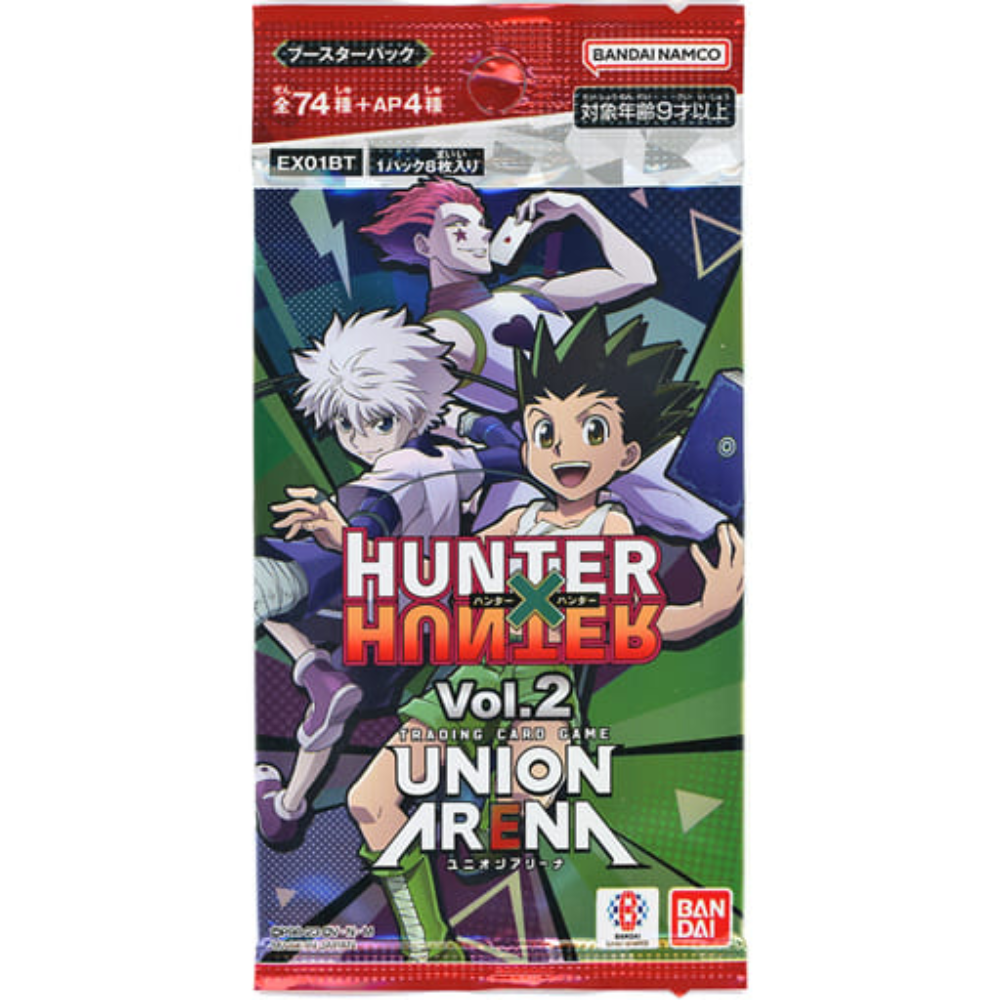 Union Arena Hunter x Hunter Vol. 2 (EX01BT) Booster Pack (8 Cards)
