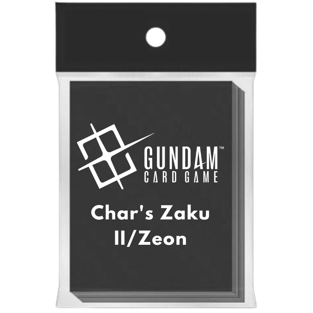 Gundam Card Game Official Card Sleeves 04 - Char's Zaku / Zeon Design, Pack Of 70 Sleeves 70 Sleeves Pack Gundam Card Game Official Card Sleeves 04 - Char's Zaku / Zeon Design, Pack Of 70 Sleeves 70 Sleeves Pack