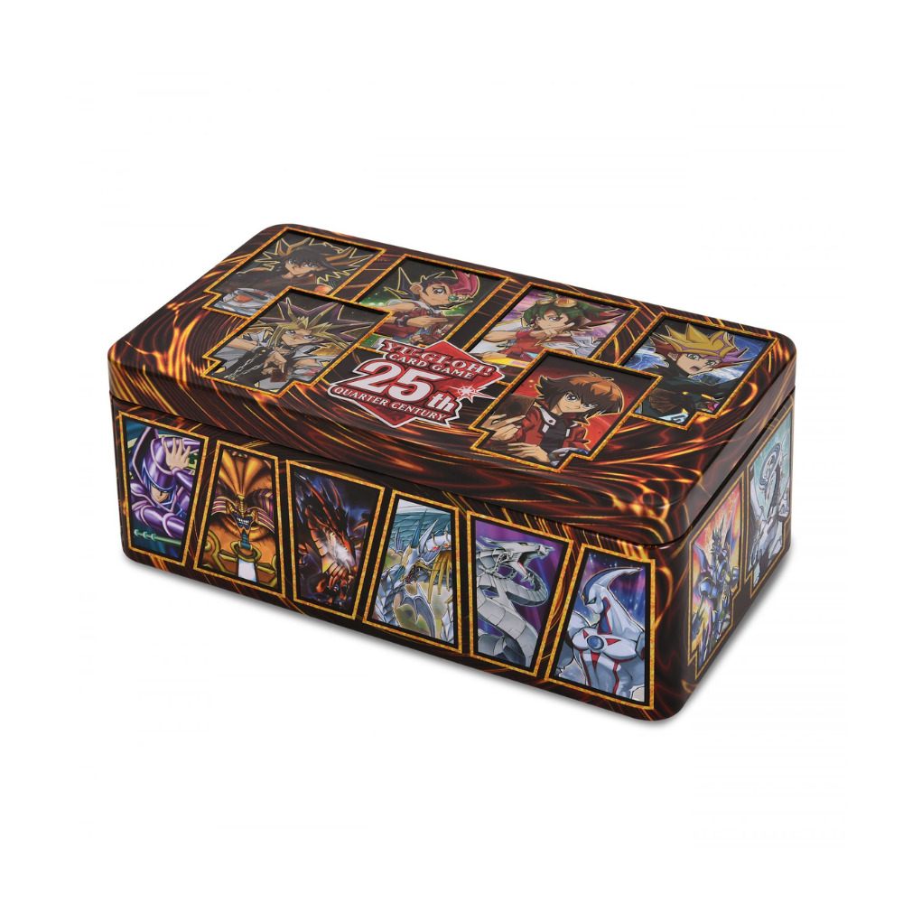 yugioh card game 25th quarter century tin Yu-Gi-Oh! 25th Anniversary Tin: Dueling Heroes Collection Box (3 Mega