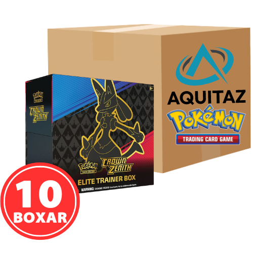Pokemon Crown Zenith (Lucario) Elite Trainer Box Sealed Case (10 Boxes