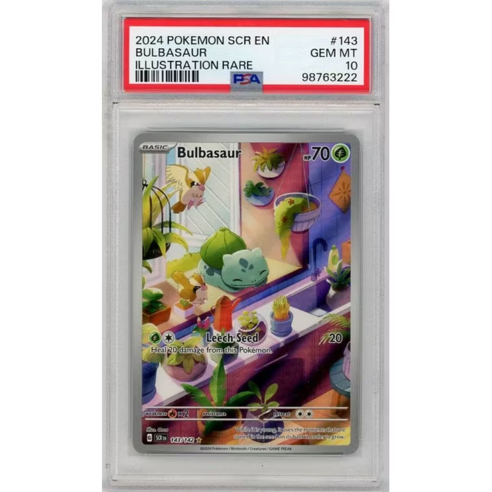 PSA 10 Bulbasaur SCR 143/142