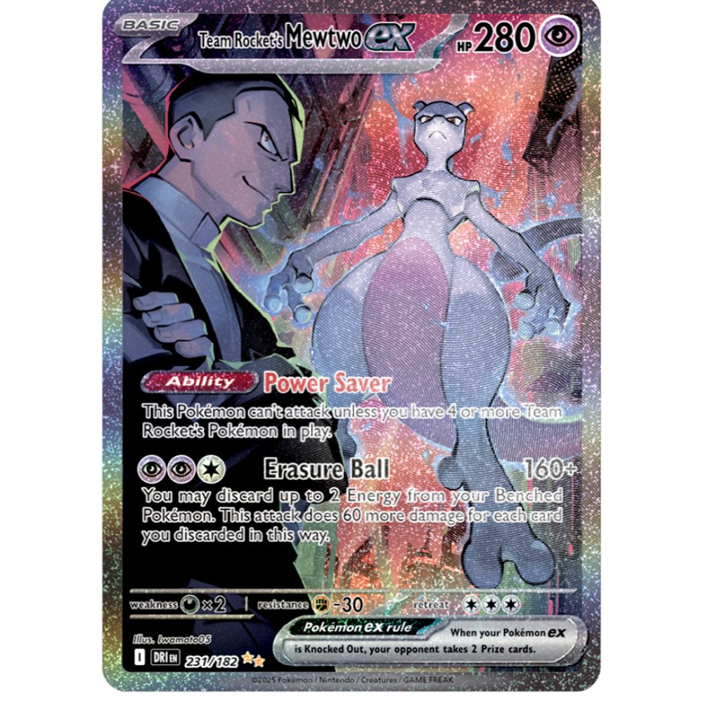 Team Rocket's Mewtwo ex DRI 231/182