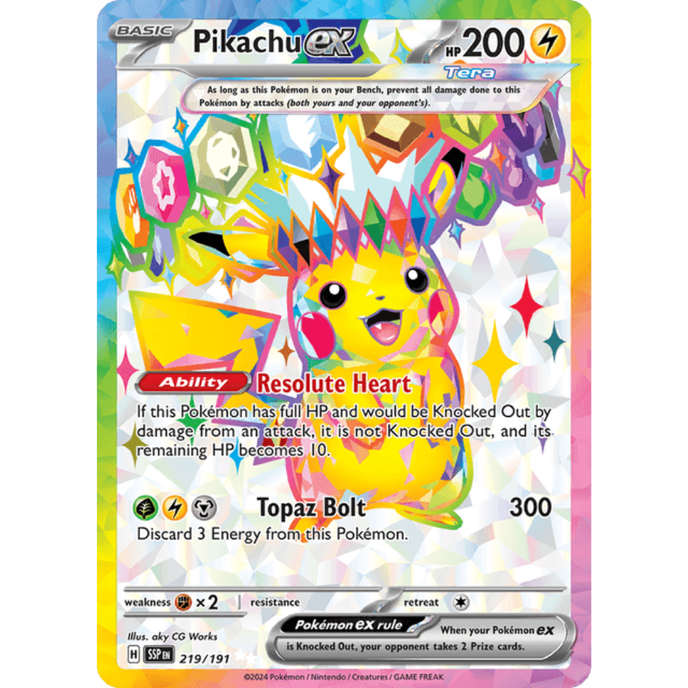 new pokemon scarlet and violet card set Amazon.com: Pokemon - Pikachu ex 057/191 main image 0