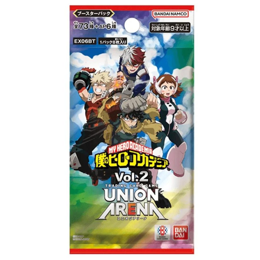 Union Arena My Hero Academia Vol 2 (EX06BT) Booster Pack (8 Cards)