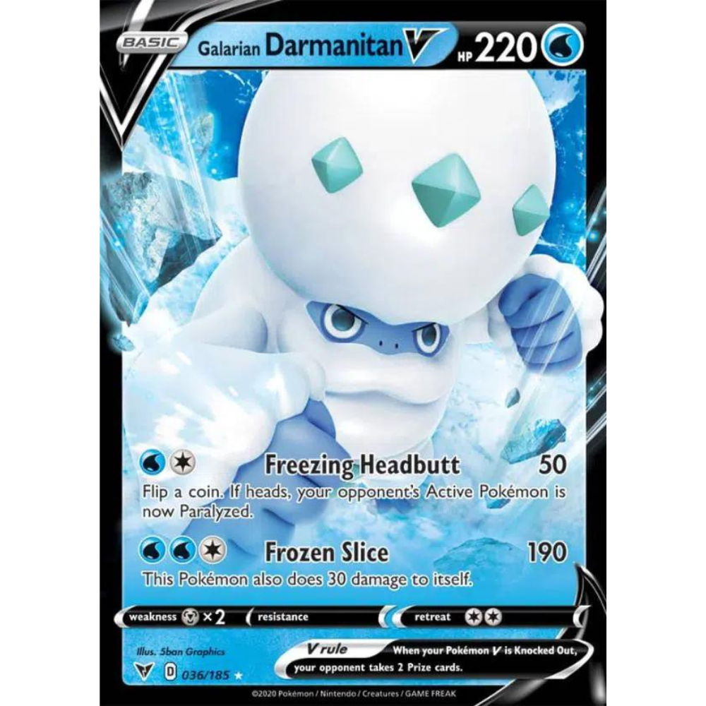 darmanitan pokemon card Galarian Darmanitan V SWSH04 036/185