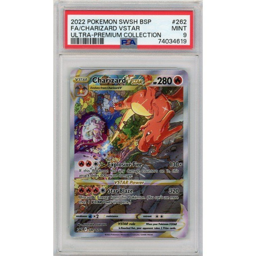 pokemon vstar card charizard PSA 9 Charizard VSTAR SWSH262