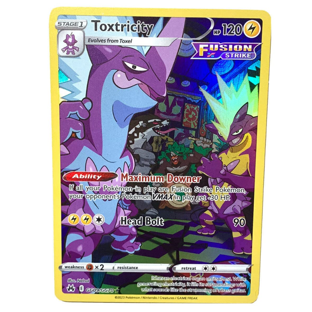 toxtricity pokemon card fusion strike Toxtricity CRZ GG09/GG70