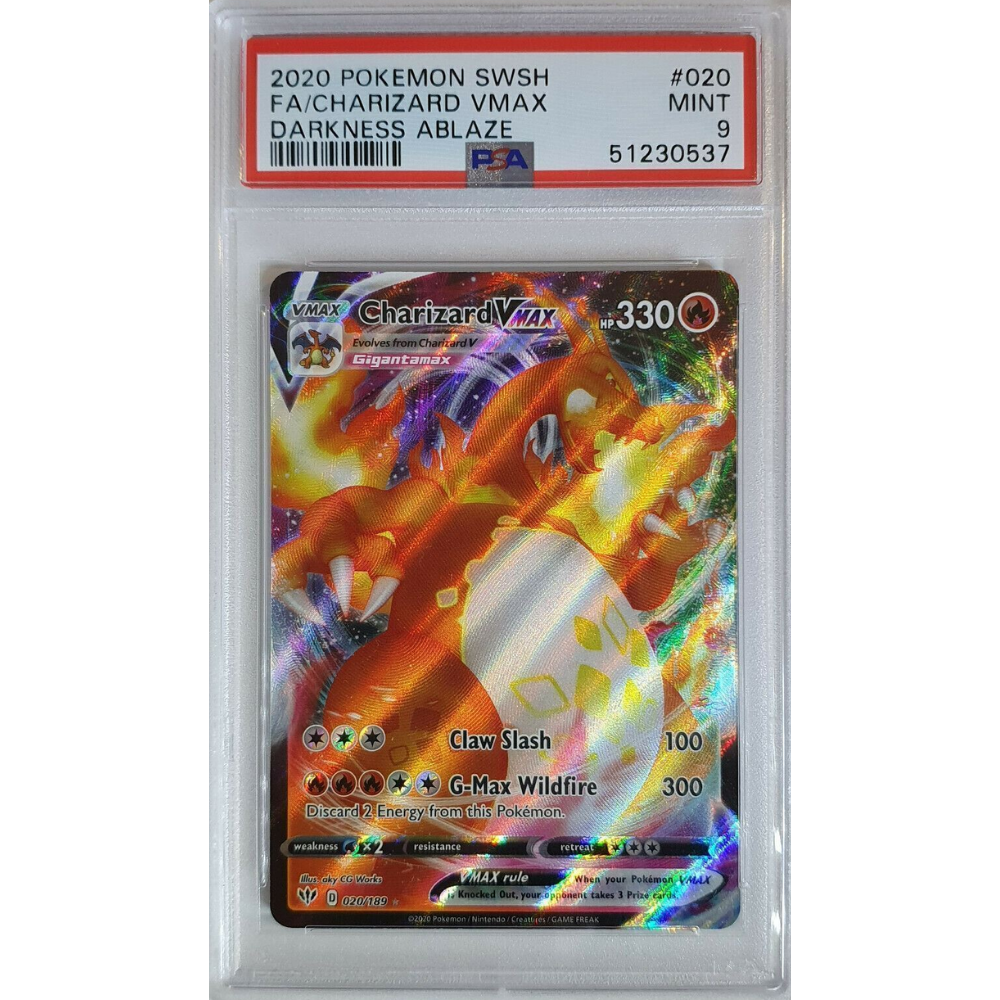 PSA 9 Charizard VMAX SWSH DAA 020/189