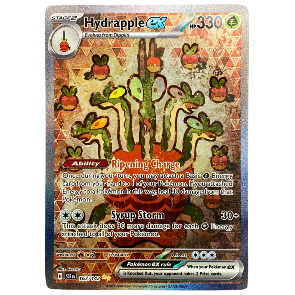 167 142 pokemon card Hydrapple EX SCR 167/142