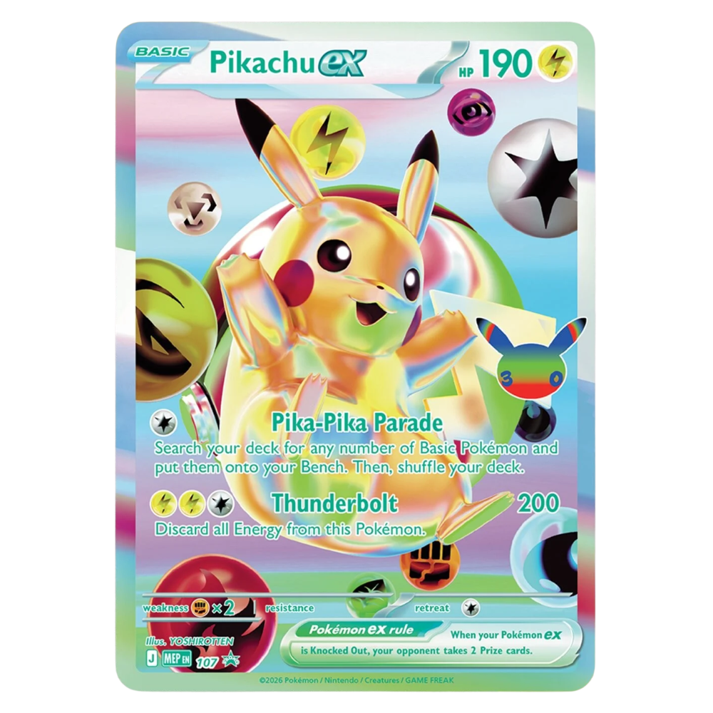 Pikachu EX MEP 107 PROMO (ENG)