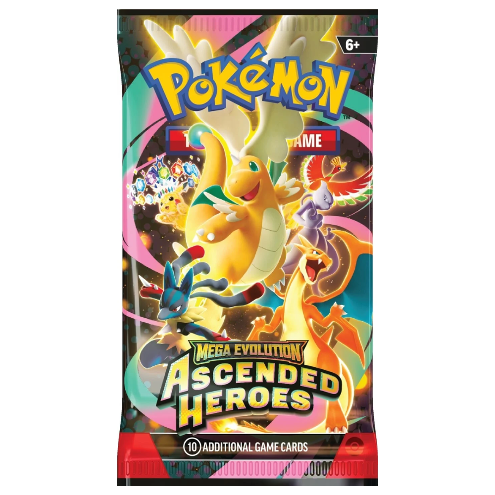 Mega Evolution Ascended Heroes ヒトカゲ ポケモン Pokemon Mega Evolution: Ascended Heroes Booster Pack (10 Cards) (ENG)