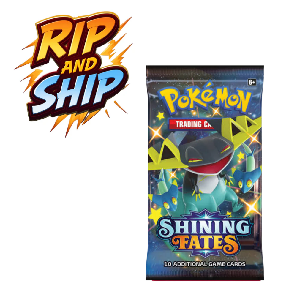 Pokmon Shining Fates Booster Pack (ENG)  RIP & SHIP (Opened Live)
