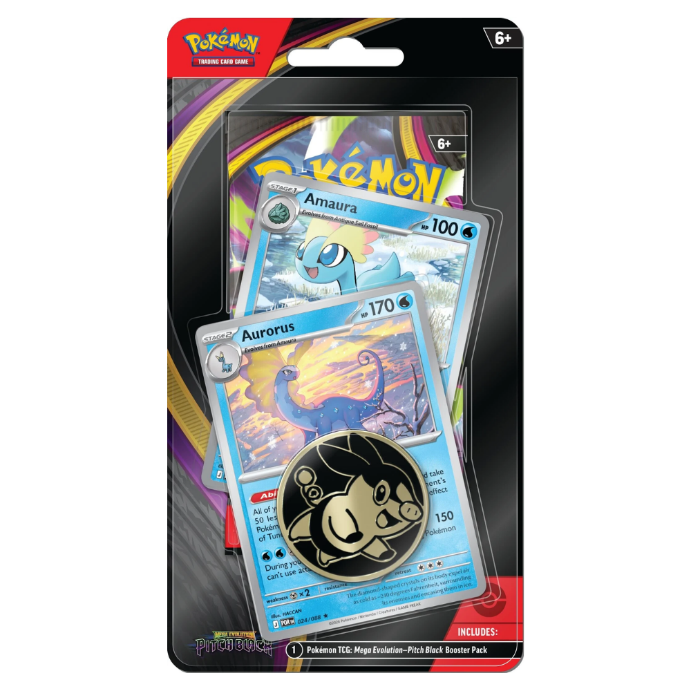 Pokémon Mega Evolution: Pitch Black Checklane 1-Pack Blister (Aurorus