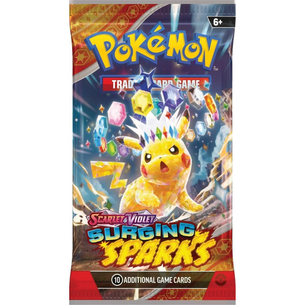 ポケモンカード　英語版　Surging sparks 10パック Pokemon Scarlet & Violet: Surging Sparks Booster Pack (10 Cards) (