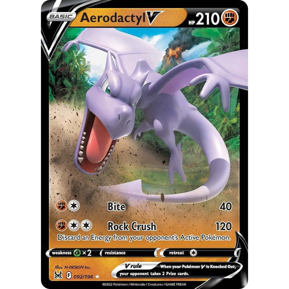 Aerodactyl V SWSH11 092/196 - Pokemon Card Aerodactyl V SWSH11 092/196 - Pokemon Card