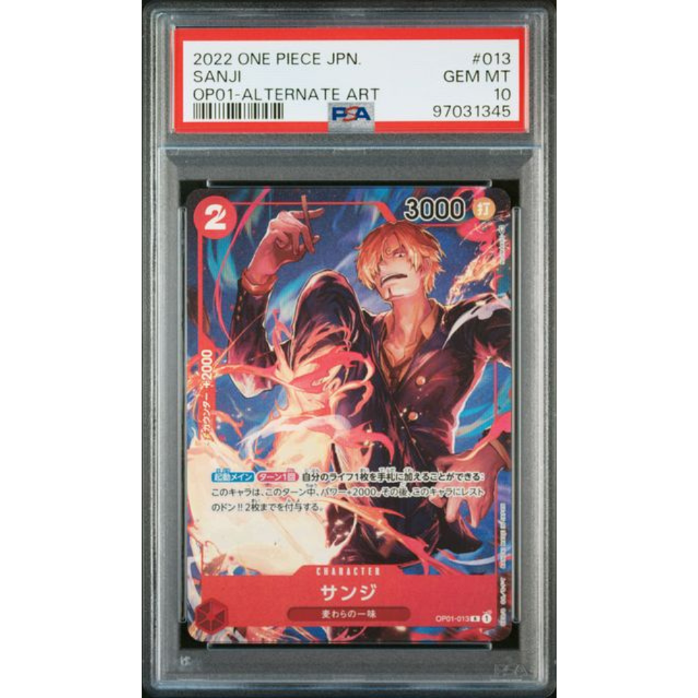 PSA 10 Sanji OP01-013 Parallel - One Piece card