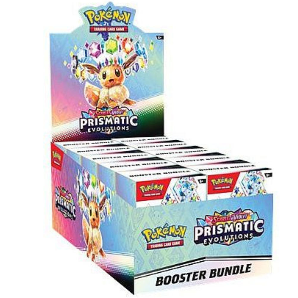 Pokemon Scarlet &amp; Violet: Prismatic Evolutions Booster Bundle Disp