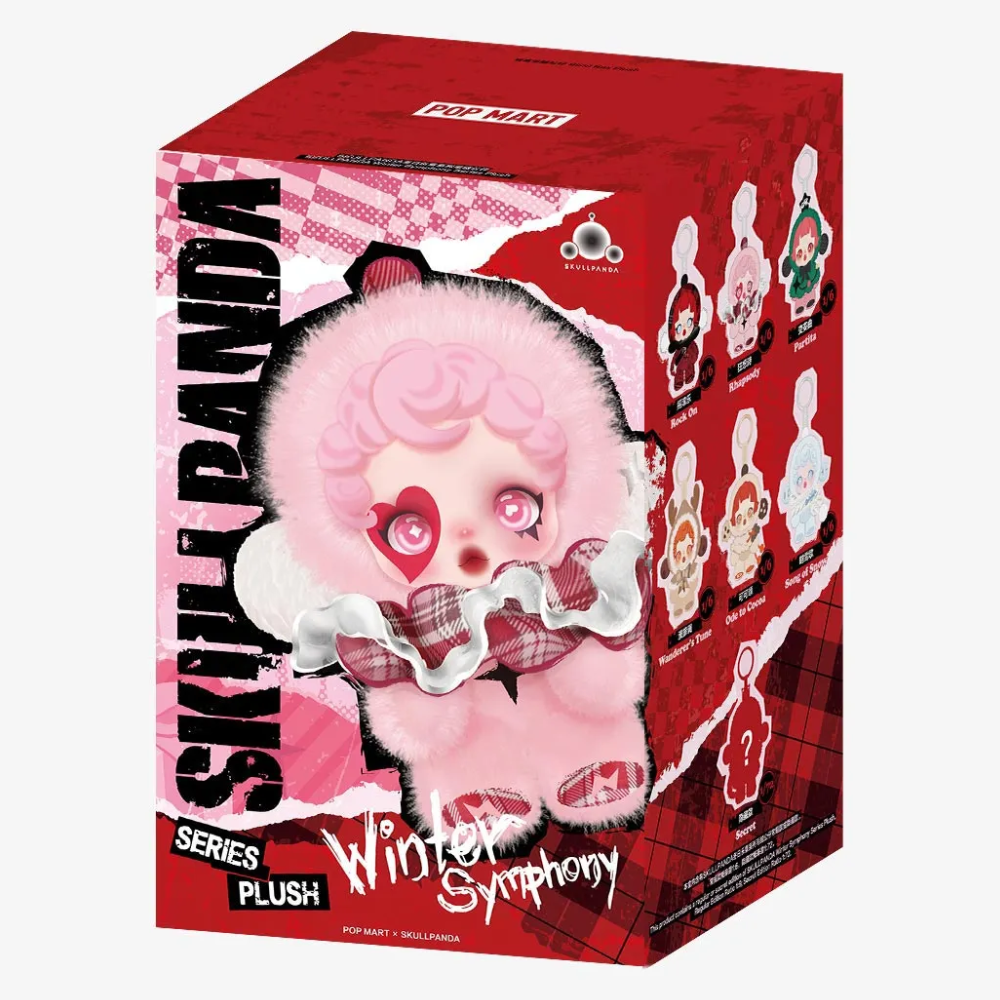 【さくら】WHOOPEE SKULL セット POP MART: SKULL PANDA Winter Symphony Series Plush Blind Box