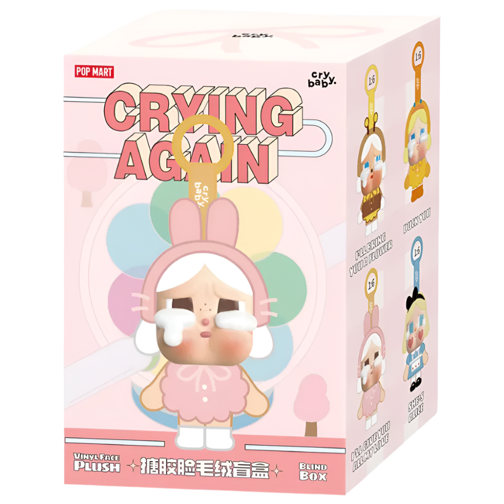 POP MART crybaby CRYING AGAIN うさぎ POP NOW:CRYBABY Crying Again Series-Vinyl Face Plush Blind