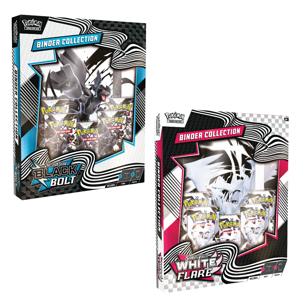 Pokmon Scarlet & Violet: Black Bolt & White Flare Binder Co Pokmon Scarlet & Violet: Black Bolt & White Flare Binder Co
