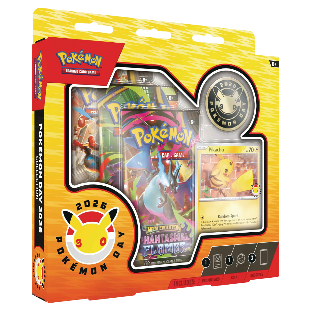 Pokémon Scarlet & Violet: Pokémon Day 2026 Collection Box (3 Pack)