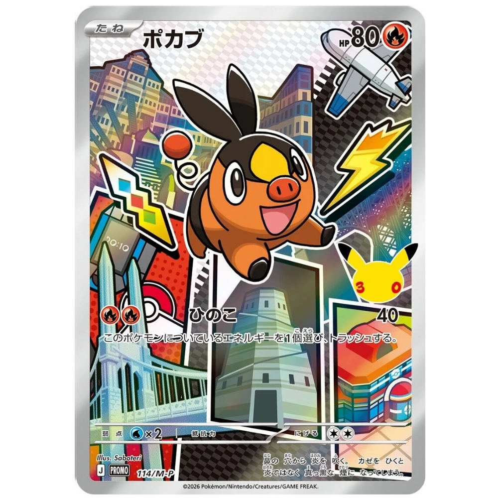 mp pokemon card Tepig 114/M-P PROMO (JP)