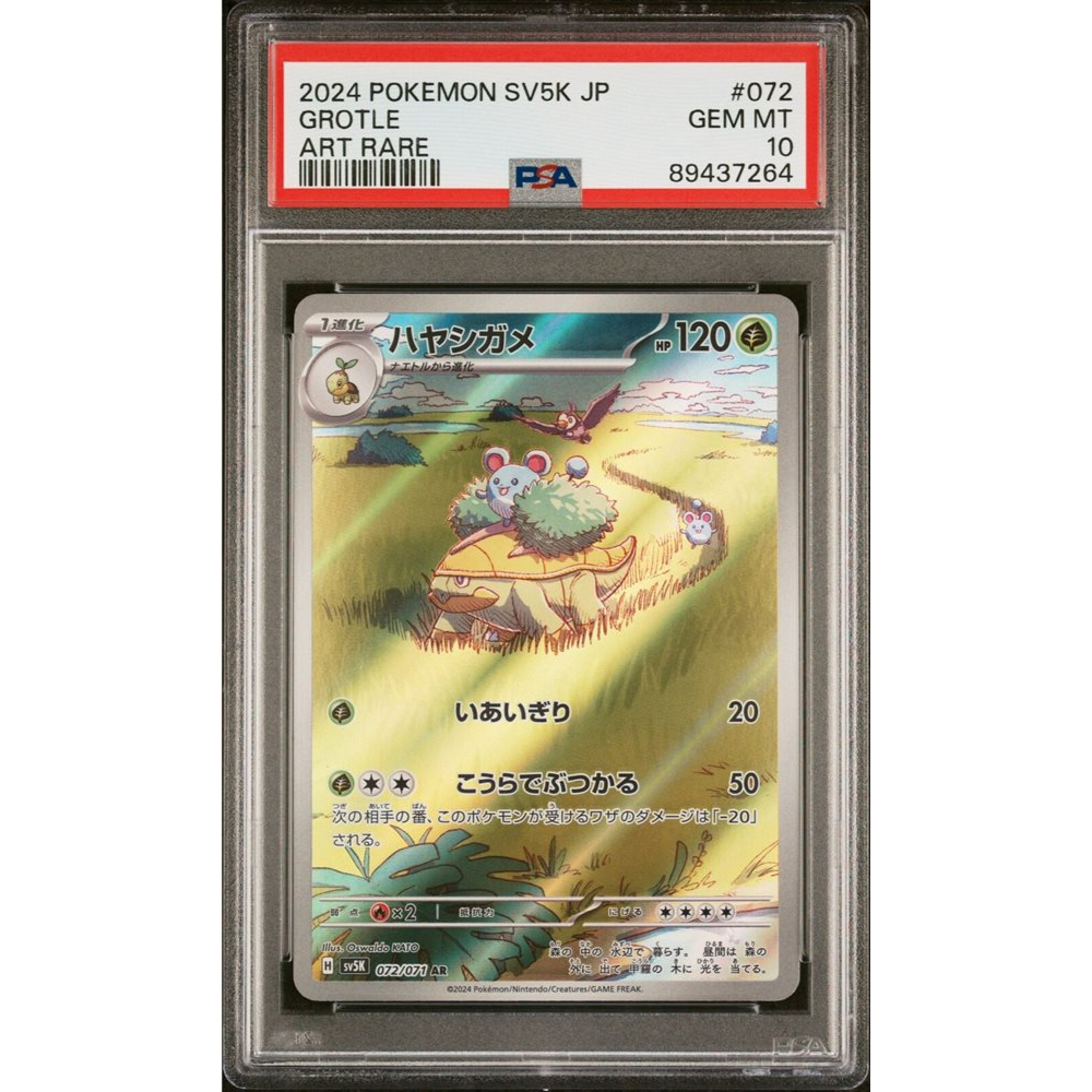 grotle pokemon card PSA 10 Grotle SV5k 072/071 AR