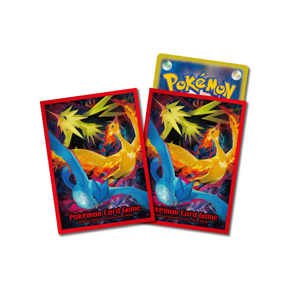 Pokemon: Fire, Thunder, and Articuno (Red) Deck Sleeves (64pcs)