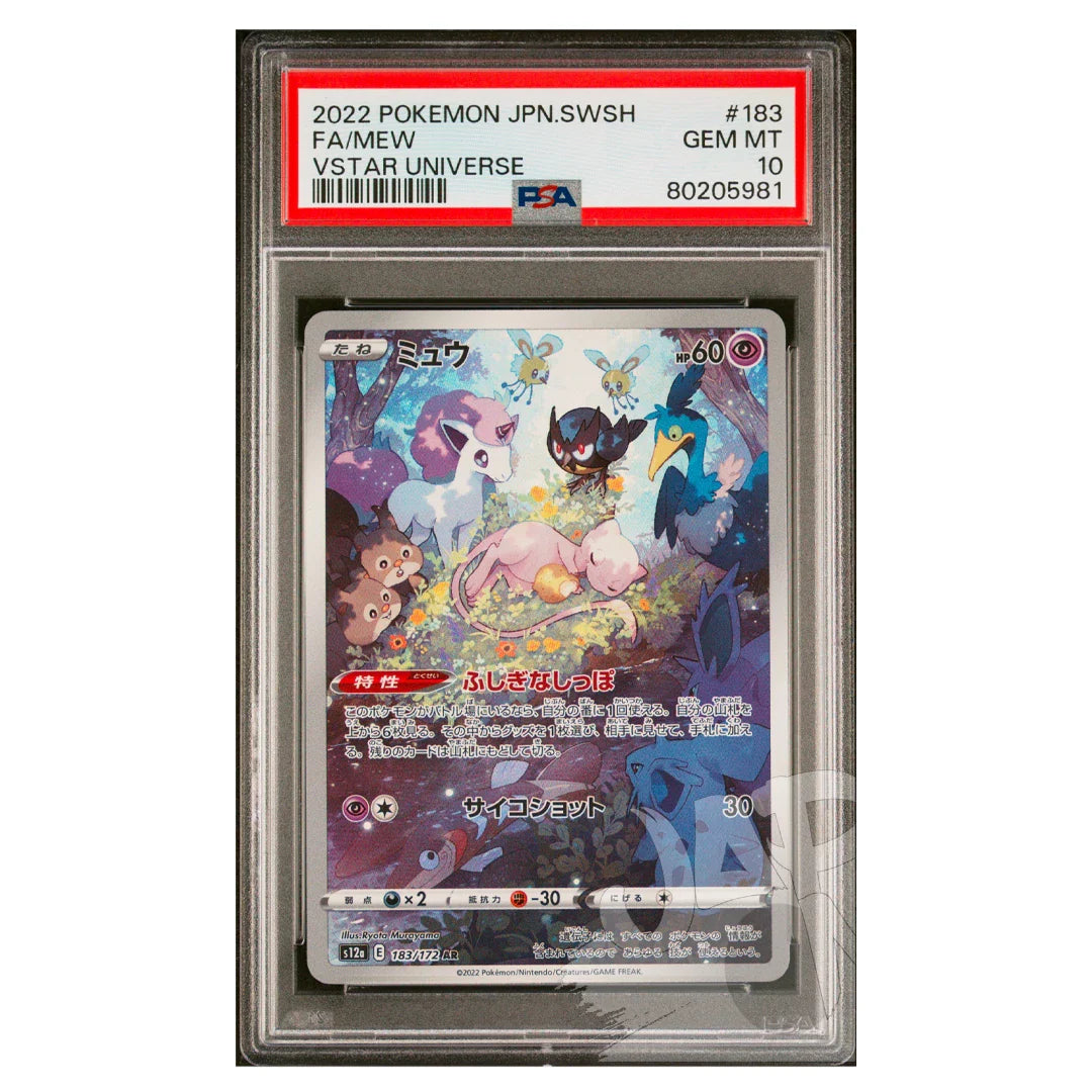 PSA 10 Mew s12a 183/172 AR - Pokemon Card