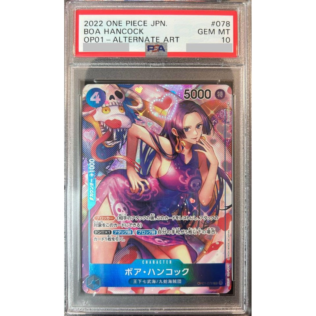 PSA 10 Boa Hancock OP01-078 SR Parallel - One Piece Short