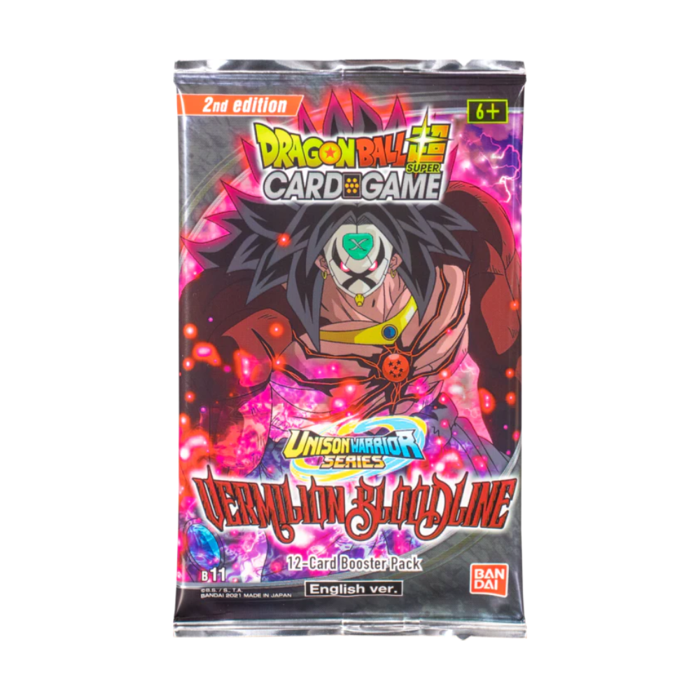 dragon ball super card game vermilion bloodline Dragon Ball Super: UW2 Vermilion Bloodline 2nd Edition Booster Pack (1