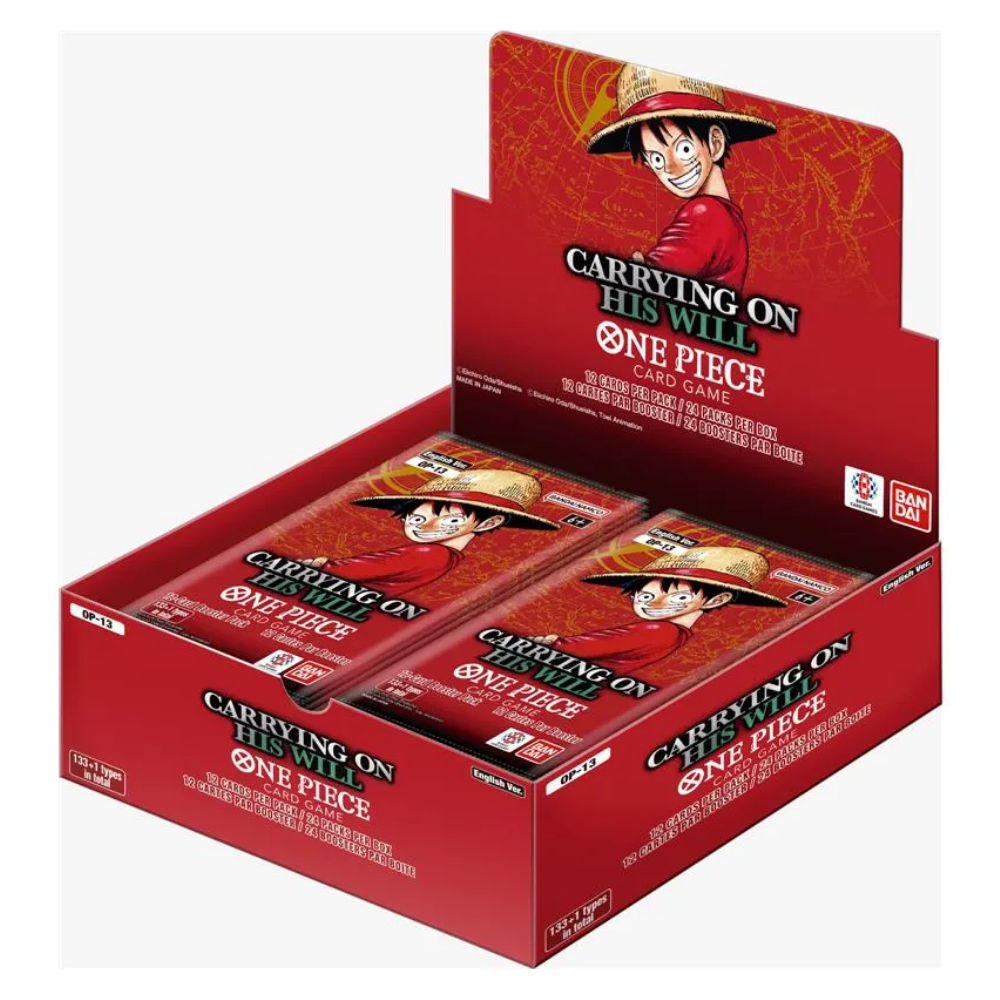 one piece trading card game display One Piece: (OP 13) Carrying On His Will Booster Display (24 Pack) (ENG
