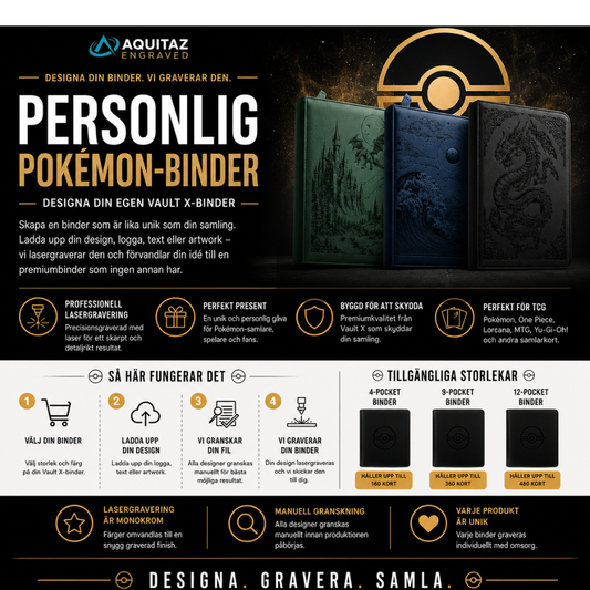 Personlig Pokémon-binder – Designa din egen Vault X-binder