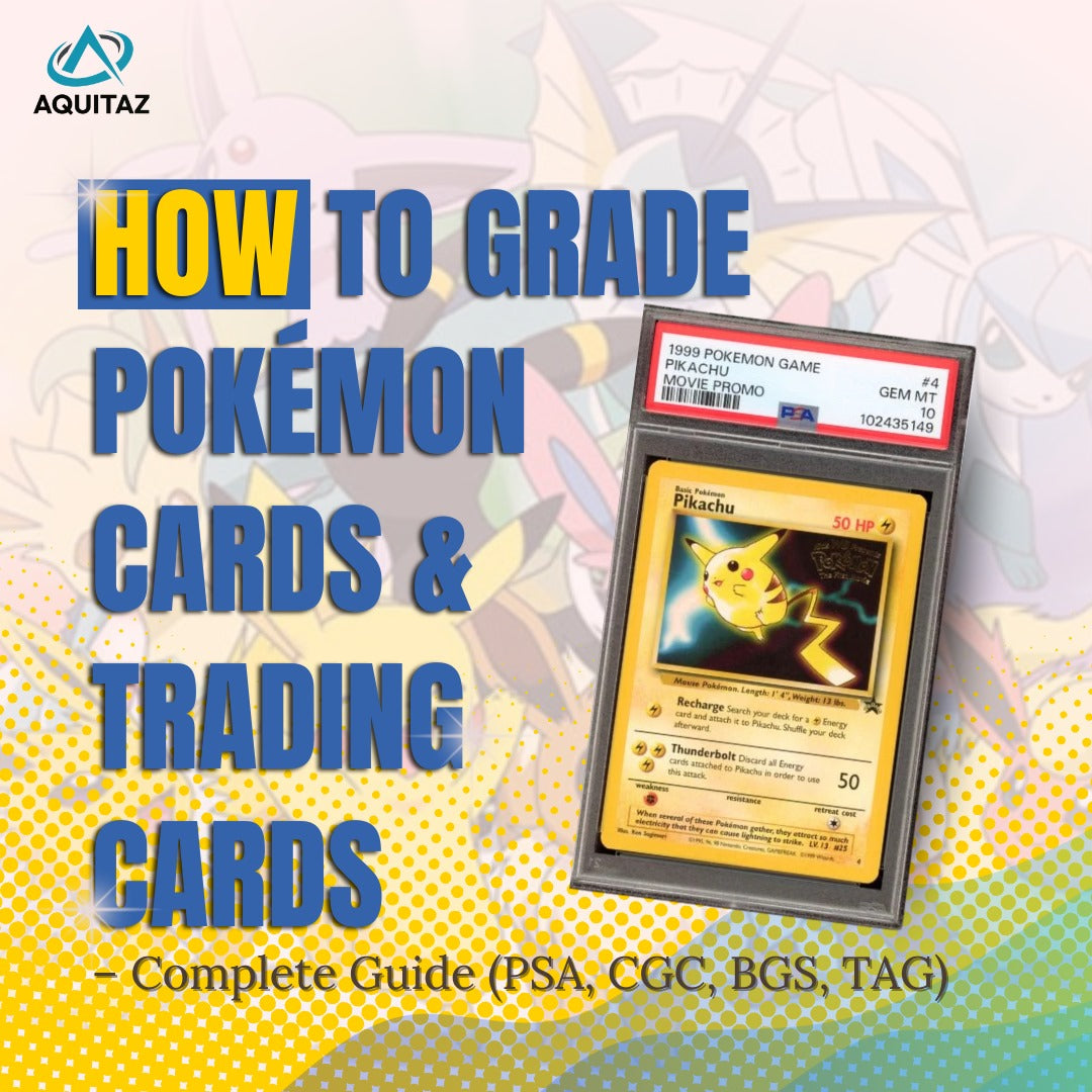 Så graderar du Pokémonkort & samlarkort – komplett guide (PSA, CGC, BGS, TAG)
