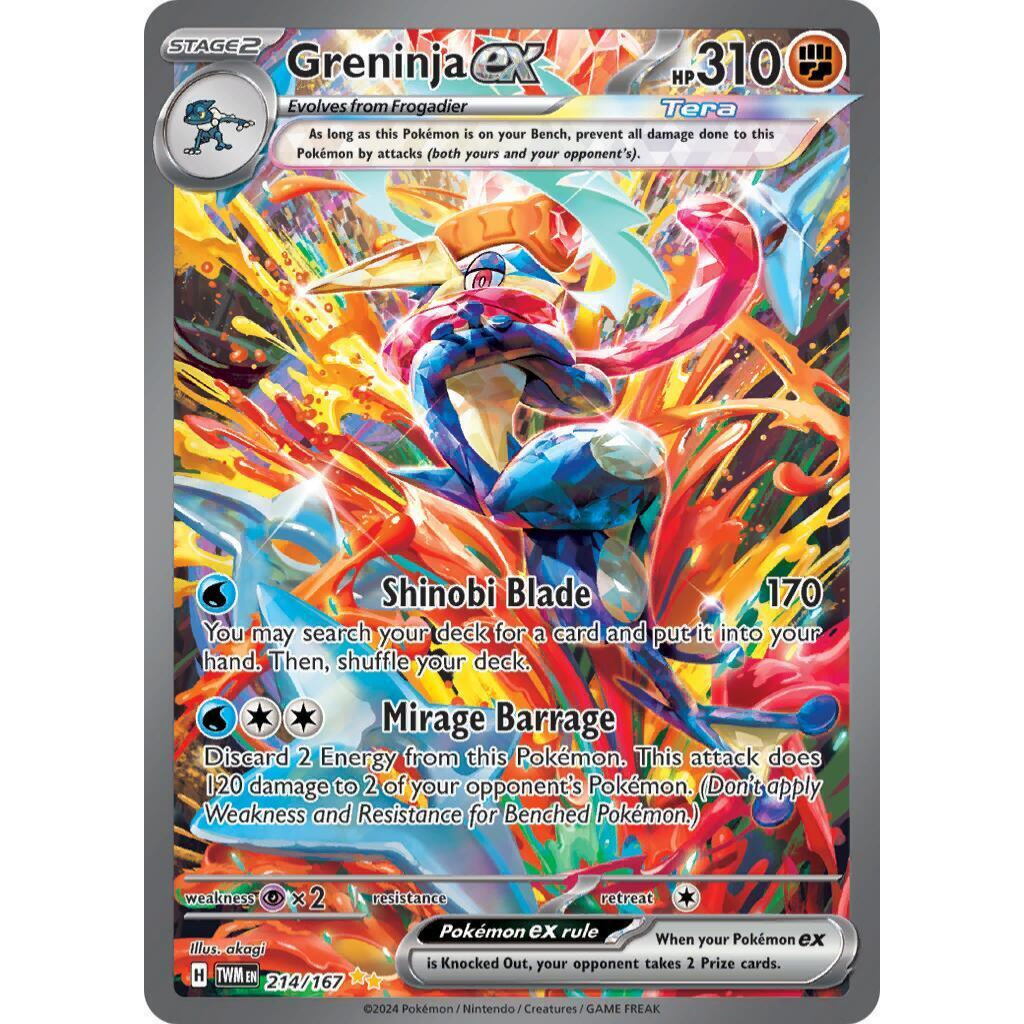 その他 Greninja ex 214/167 Greninja ex TWM 214/167