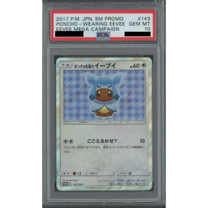 PSA 10 Poncho-wearing Eevee (SM-P 143)