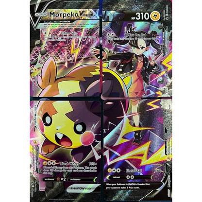 Morpeko V-UNION SWSH287 SWSH288 SWSH289 SWSH290 Promo (Set of 4) - Pokémonkort