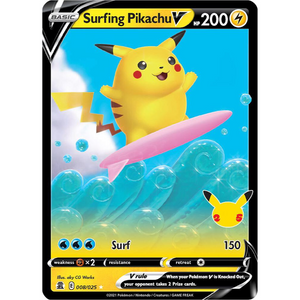 Surfing Pikachu V CLB 008/025 - Pokémonkort