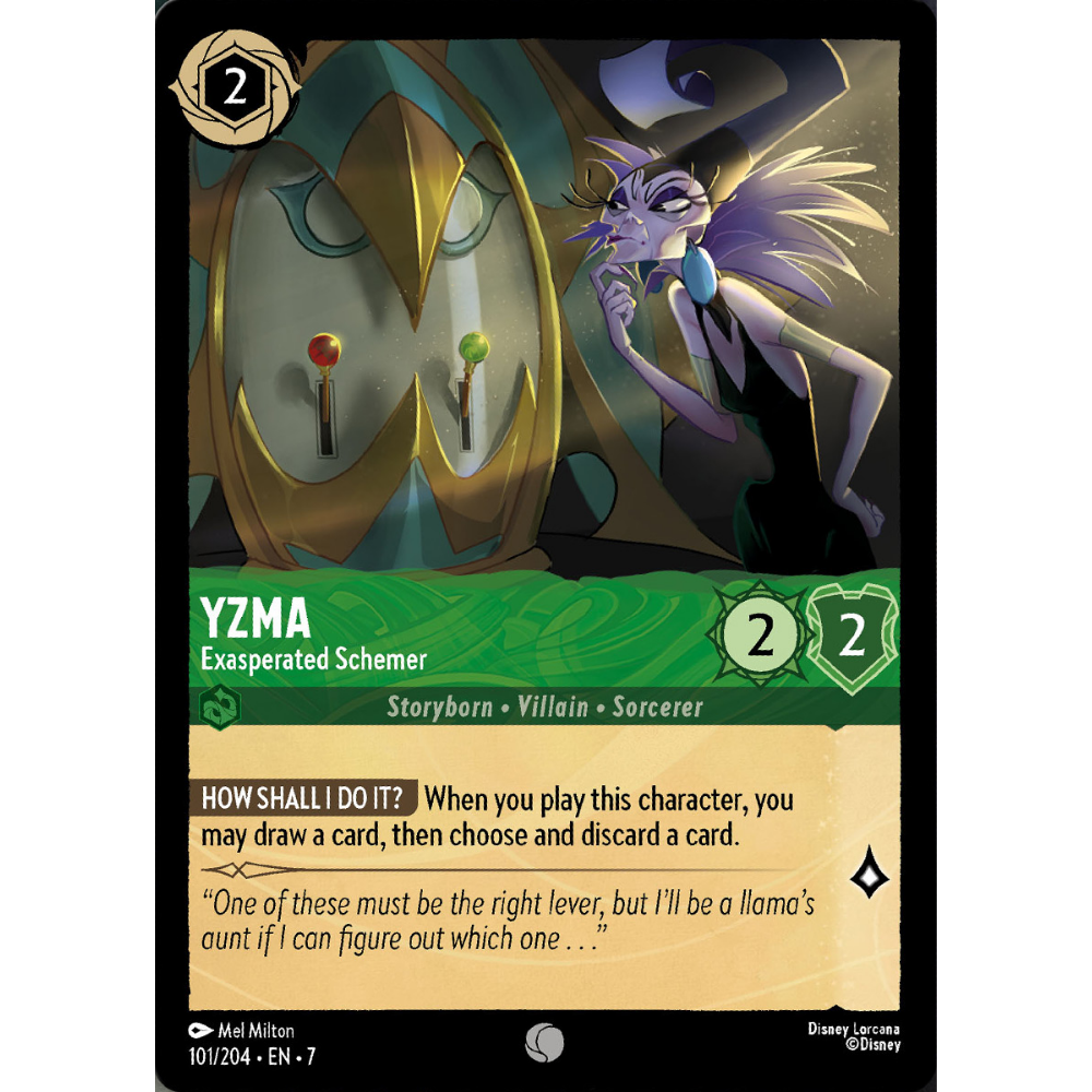 Yzma - Exasperated Schemer - 101/204 - Foil Yzma - Exasperated Schemer - 101/204 - Foil