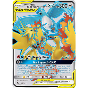 Moltres & Zapdos & Articuno GX SM210 - Pokémonkort