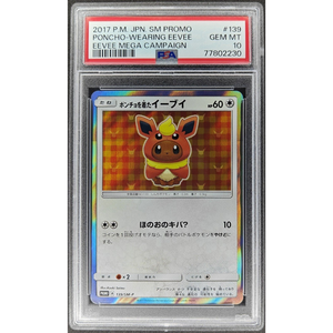 PSA 10 Poncho-wearing Eevee (SM-P 139)