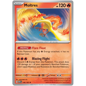 Moltres MEW 146/165 Holo - Pokémonkort