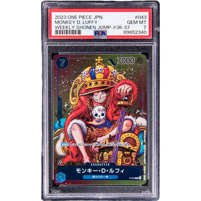 PSA Monkey D.Luffy P-043 Weekly Shonen Jump Promo - One Piece Kort