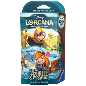 Disney Lorcana Azurite Sea: Emerald & Sapphire Starter Deck (60 kort)