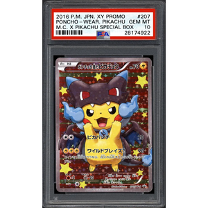 PSA 10 Poncho-wearing Pikachu (XY-P 207)