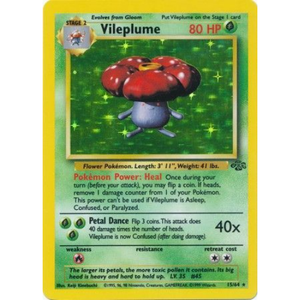 Vileplume JU 15/64 Holo - Pokémonkort