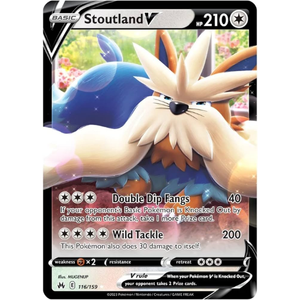 Stoutland V CRZ 116/159 UR - Pokémonkort